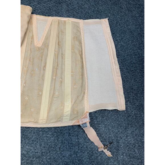 Vtg 1930s Rengo Foundations Boned Girdle Skirt Corset Shapewear B5 - Picture 9 of 10